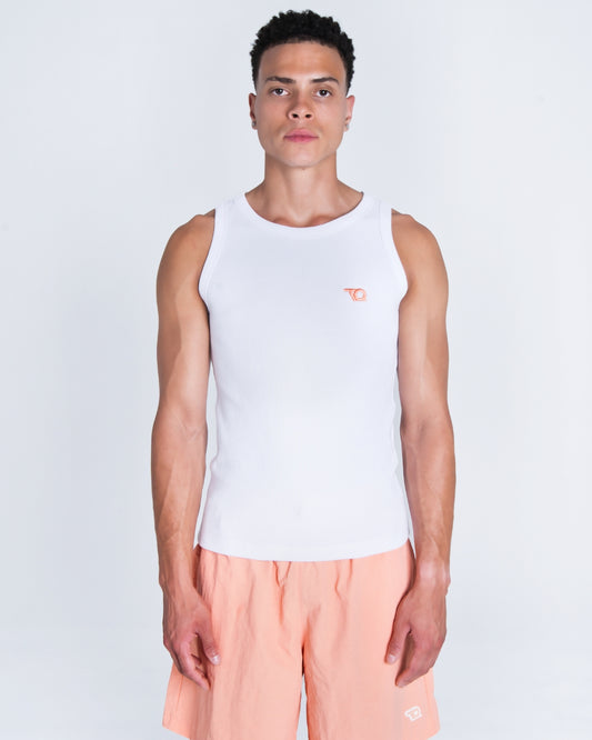 WAFFLE TANK TOP WHITE