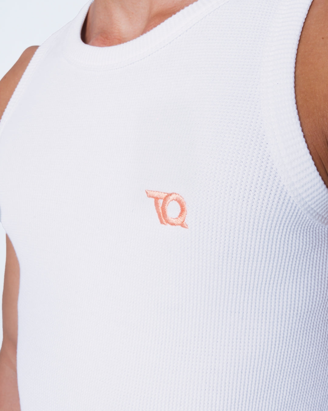 WAFFLE TANK TOP WHITE