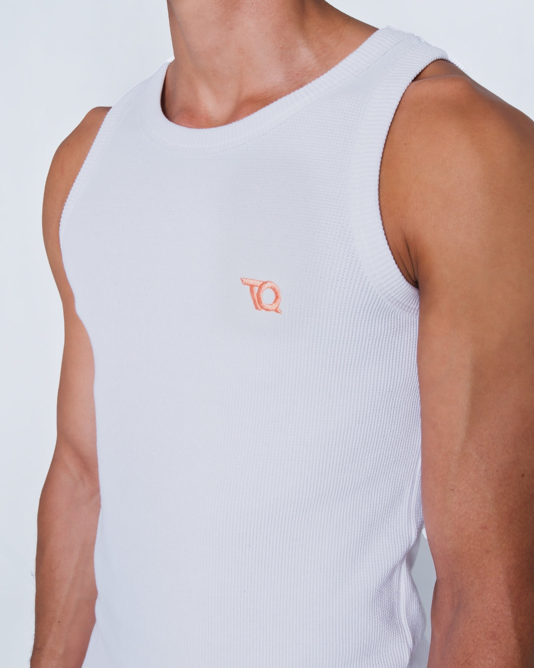 WAFFLE TANK TOP WHITE