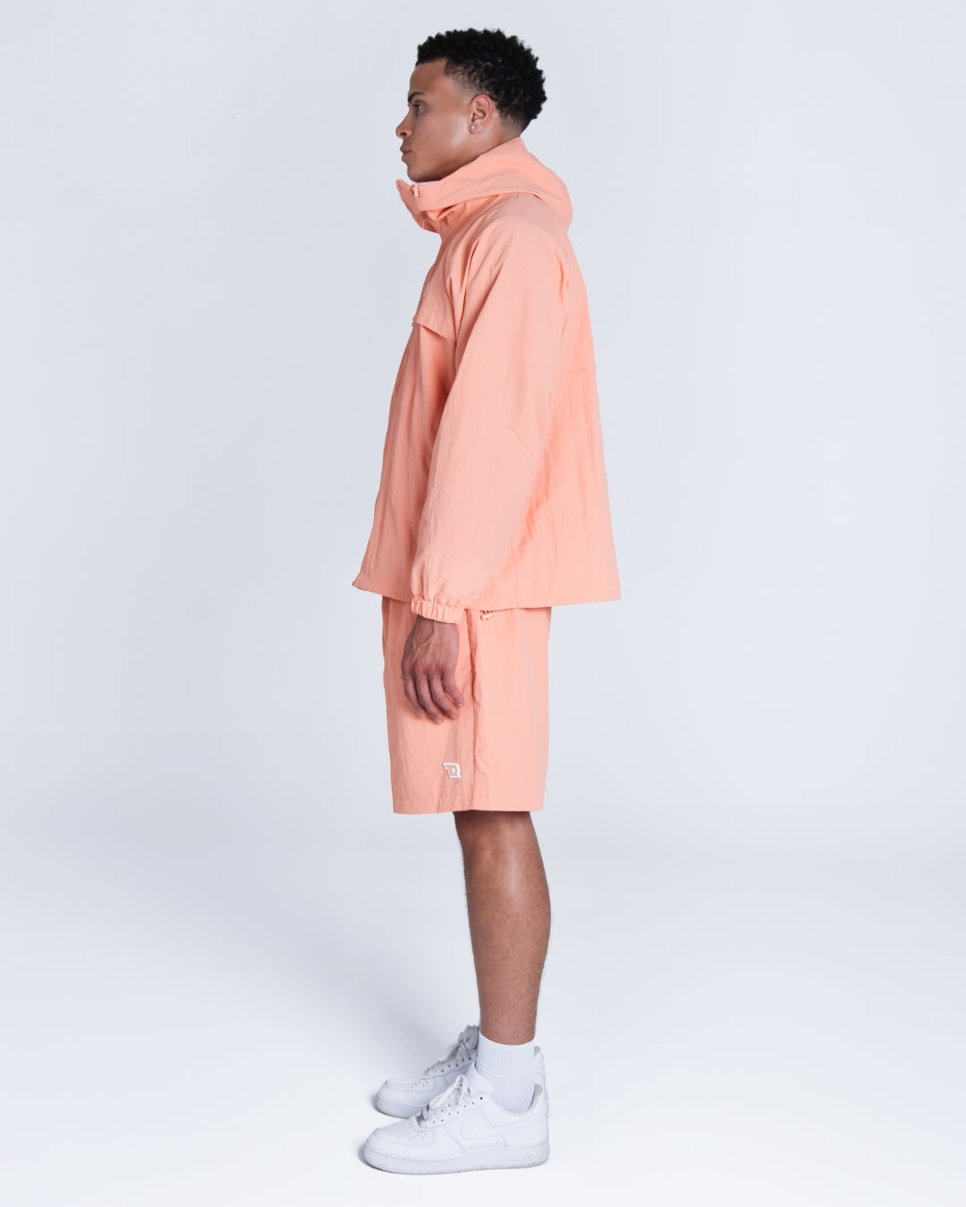 PEACH FUZZY TRACKJACKET