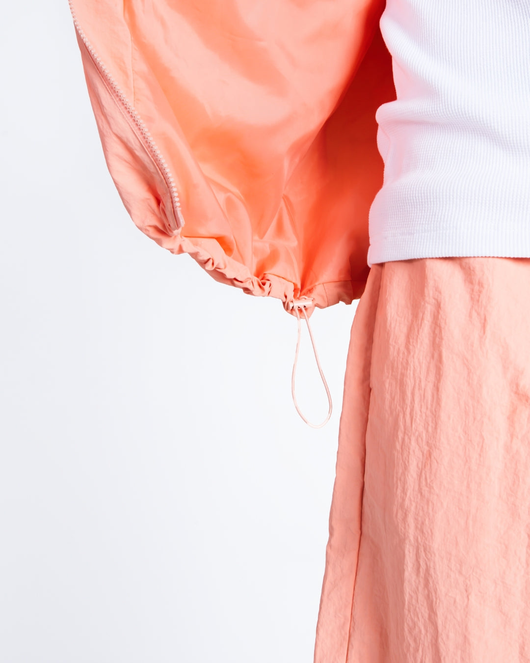 PEACH FUZZY TRACKJACKET