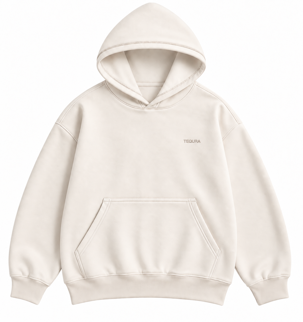 TQ BEIGE BASIC HOODIE