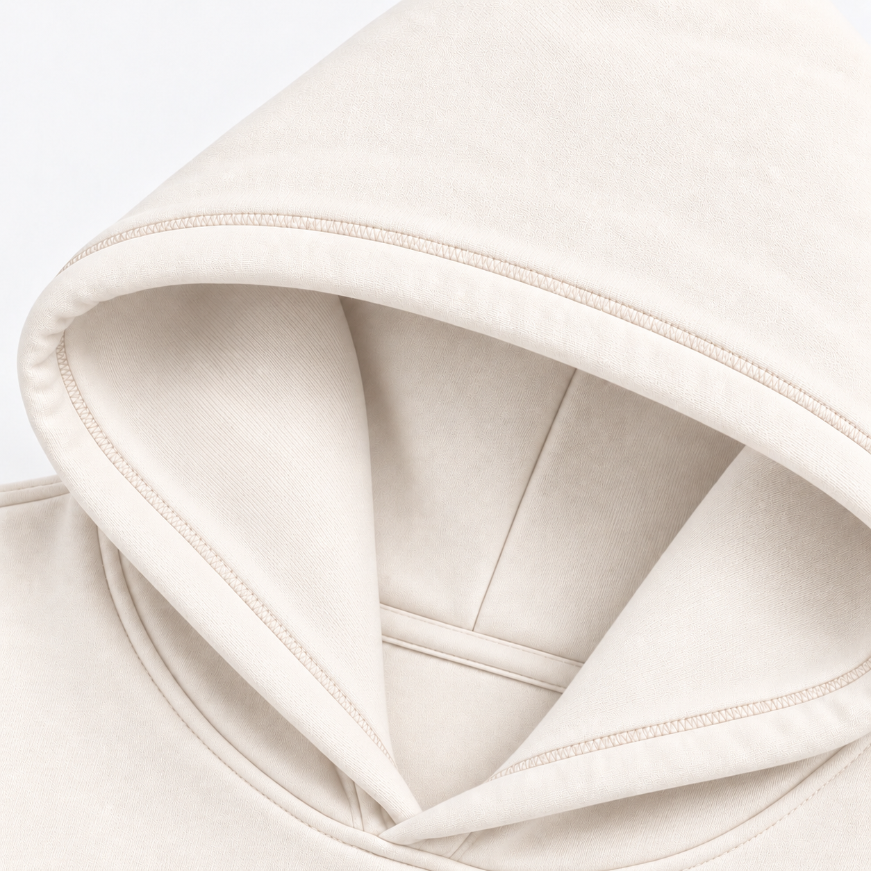 TQ BEIGE BASIC HOODIE