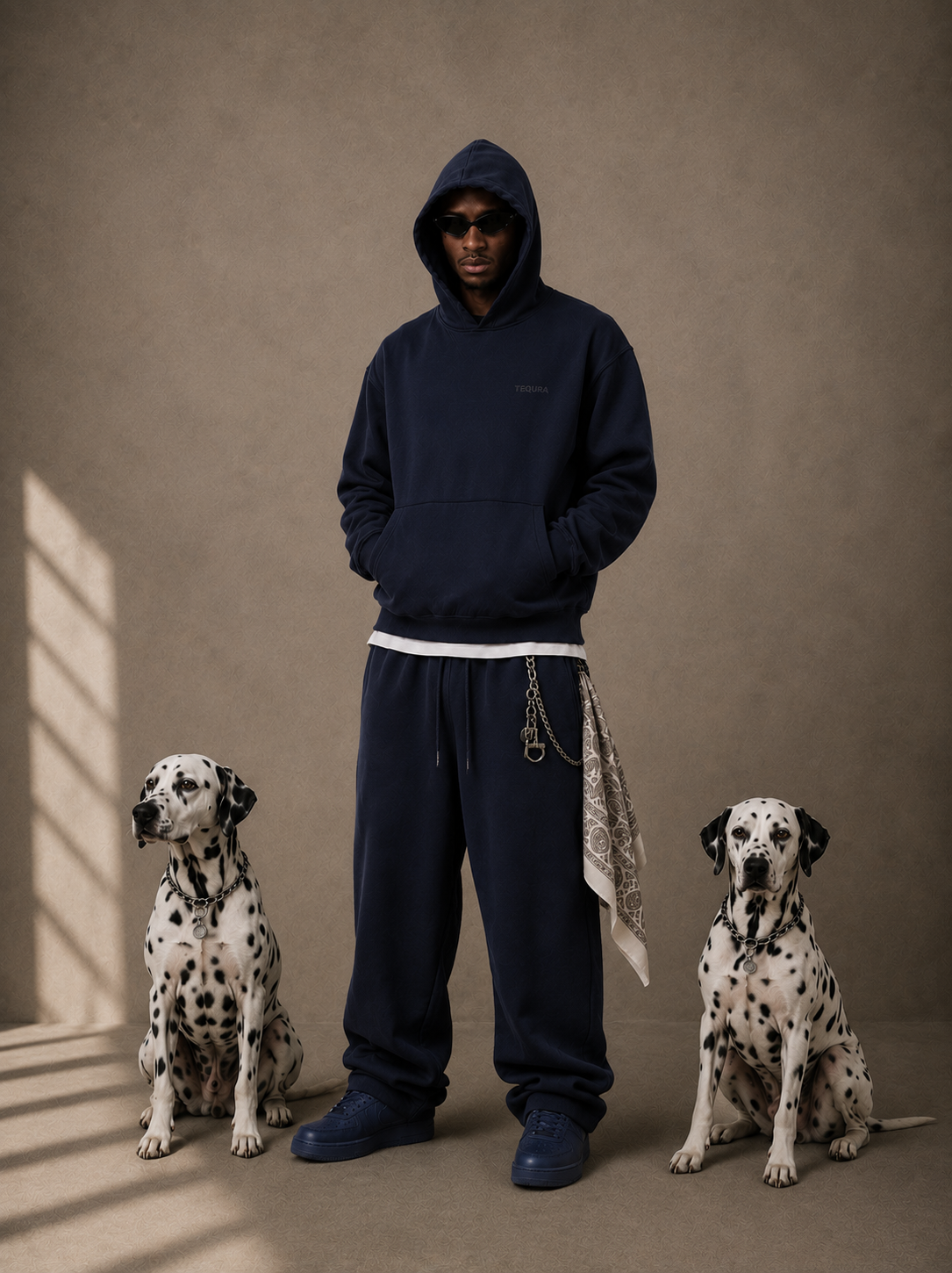 TQ NAVY BASIC HOODIE